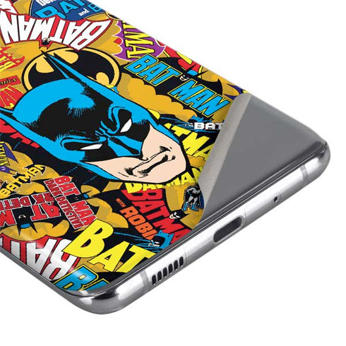 DC Comics Batman Mask Vintage Pattern Galaxy S20 Ultra 5G Skin